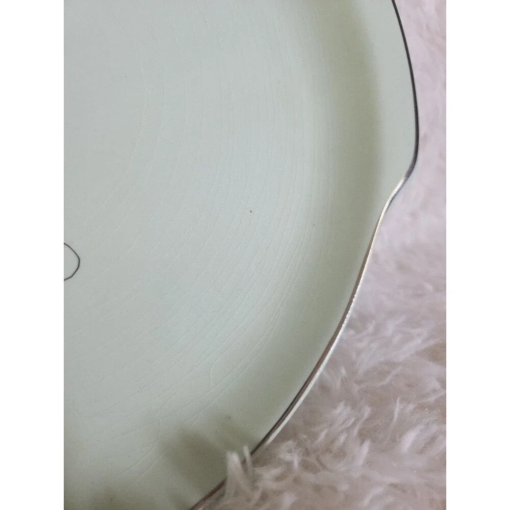 Nobility Permaware Mist 12 Inch Plater 1950s MCM Atomic Daisies